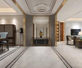 New Chinese Style Hallway-ID:520653961