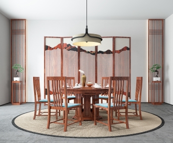 New Chinese Style Dining Room-ID:989414935