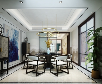 New Chinese Style Dining Room-ID:143201115