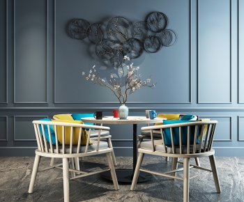 Nordic Style Dining Table And Chairs-ID:298484099