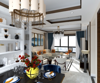 New Chinese Style Dining Room-ID:451428896