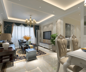 European Style A Living Room-ID:543463957