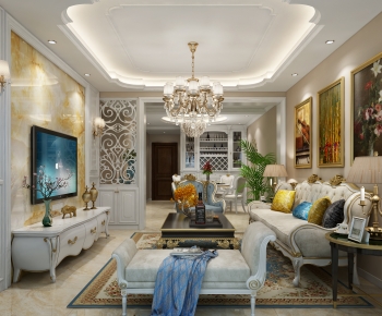 European Style A Living Room-ID:759886987