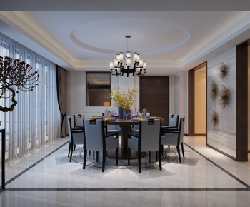 New Chinese Style Dining Room-ID:111880377