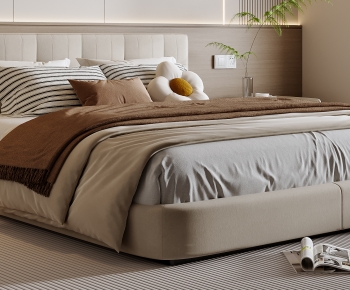 Modern Double Bed-ID:606005911