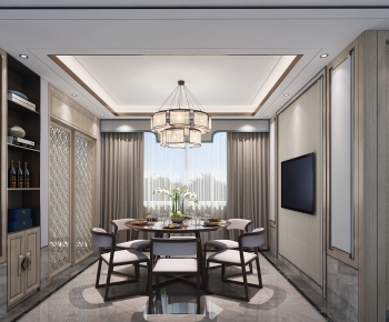 New Chinese Style Dining Room-ID:921778929