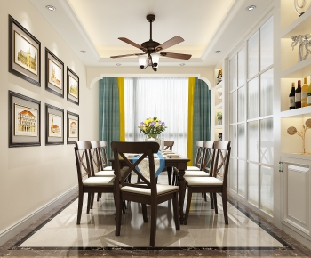 American Style Dining Room-ID:483510028