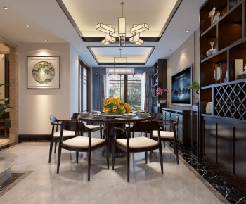 New Chinese Style Dining Room-ID:904141906