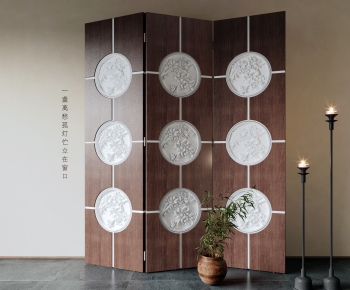 New Chinese Style Wooden Screen Partition-ID:343676092