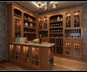 European Style Wine Cabinet-ID:553103927