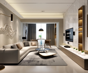 Modern A Living Room-ID:252595908