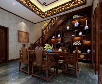 Chinese Style Dining Room-ID:768339644