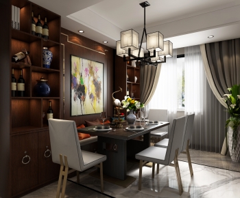 New Chinese Style Dining Room-ID:945863018