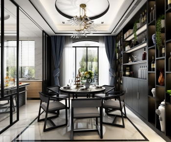 New Chinese Style Dining Room-ID:326040037