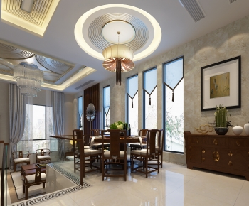 New Chinese Style Dining Room-ID:602308034