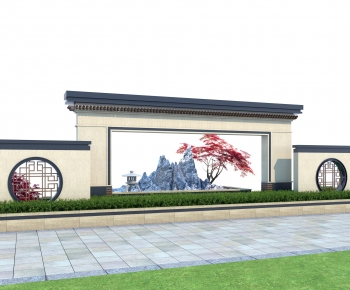 New Chinese Style Landscape Wall-ID:741739991