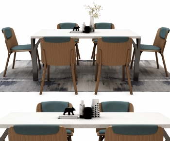 Nordic Style Dining Table And Chairs-ID:993911035