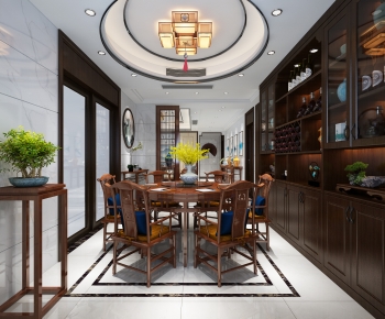 New Chinese Style Dining Room-ID:532365084