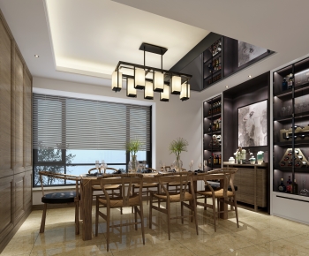 New Chinese Style Dining Room-ID:683187011