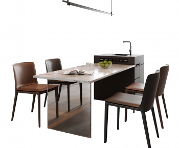 Modern Dining Table And Chairs-ID:897922046