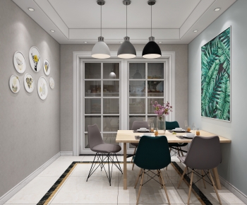 Nordic Style Dining Room-ID:879836084