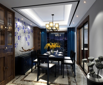 New Chinese Style Dining Room-ID:940490962