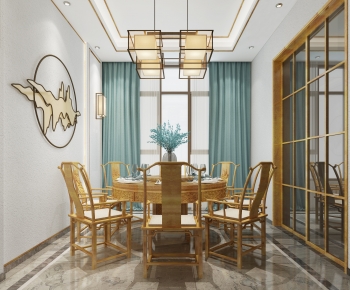 New Chinese Style Dining Room-ID:373819112