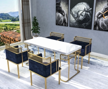 Modern Dining Table And Chairs-ID:747632032