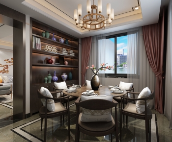 New Chinese Style Dining Room-ID:289380658