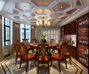 New Chinese Style Dining Room-ID:908341881