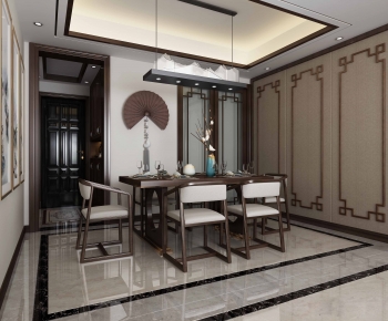 New Chinese Style Dining Room-ID:293755057