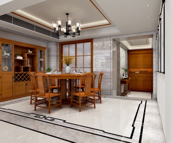 Chinese Style Dining Room-ID:689522988