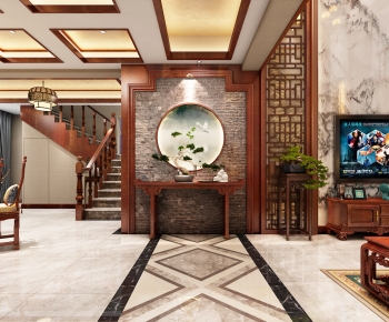 New Chinese Style Hallway-ID:873699908