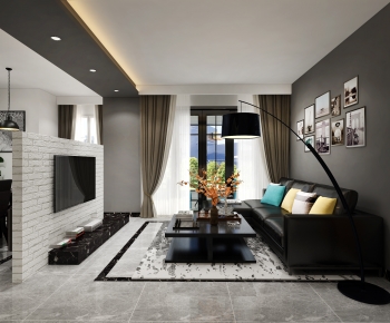 Modern A Living Room-ID:974979456