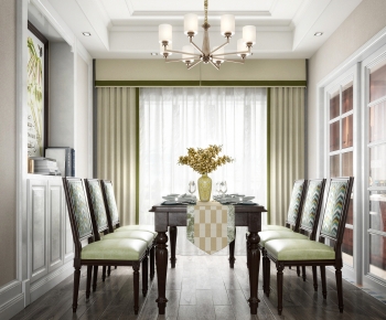 American Style Dining Room-ID:747469905