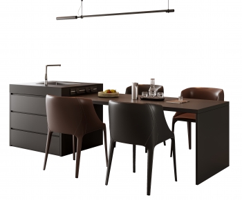 Modern Dining Table And Chairs-ID:865057954