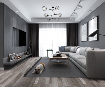 Modern A Living Room-ID:815656905