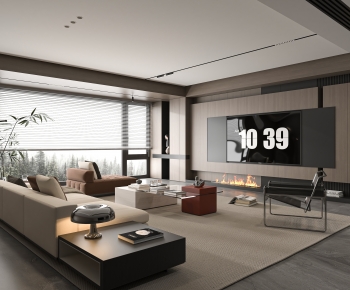 Modern A Living Room-ID:658023123