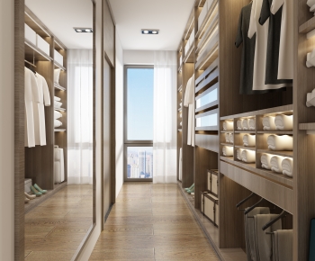 Modern Clothes Storage Area-ID:172415972