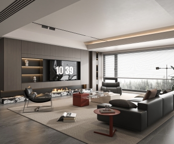 Modern A Living Room-ID:865401038