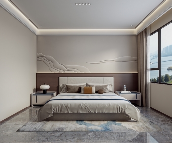 New Chinese Style Bedroom-ID:671588906