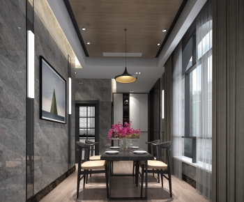 New Chinese Style Dining Room-ID:995177035