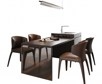 Modern Dining Table And Chairs-ID:716567046