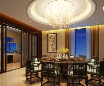 New Chinese Style Dining Room-ID:764486075