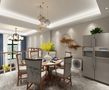 New Chinese Style Dining Room-ID:817945002