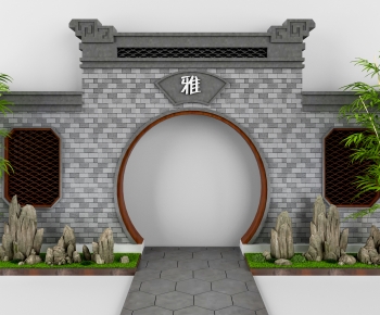 New Chinese Style Landscape Wall-ID:413990022