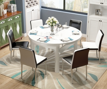 Modern Dining Table And Chairs-ID:390559915