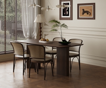 Modern Dining Table And Chairs-ID:877809531