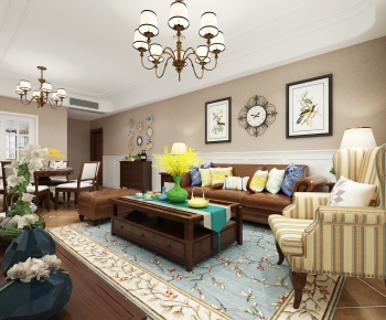 American Style A Living Room-ID:350706101