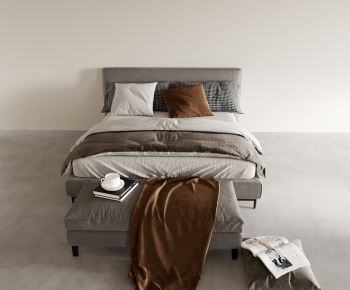 Modern Double Bed-ID:544025906